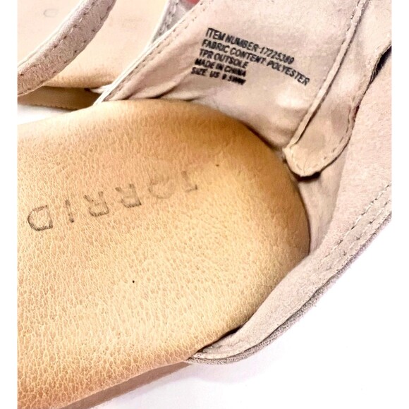 Torrid Rhinestone Nude Flats 9.5 WW (Fit 11) Sparkly Dressy Ankle Strap Shoes - Picture 5 of 10